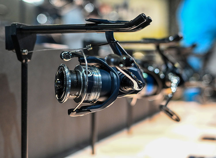 Angelrolle in Nahaufnahme