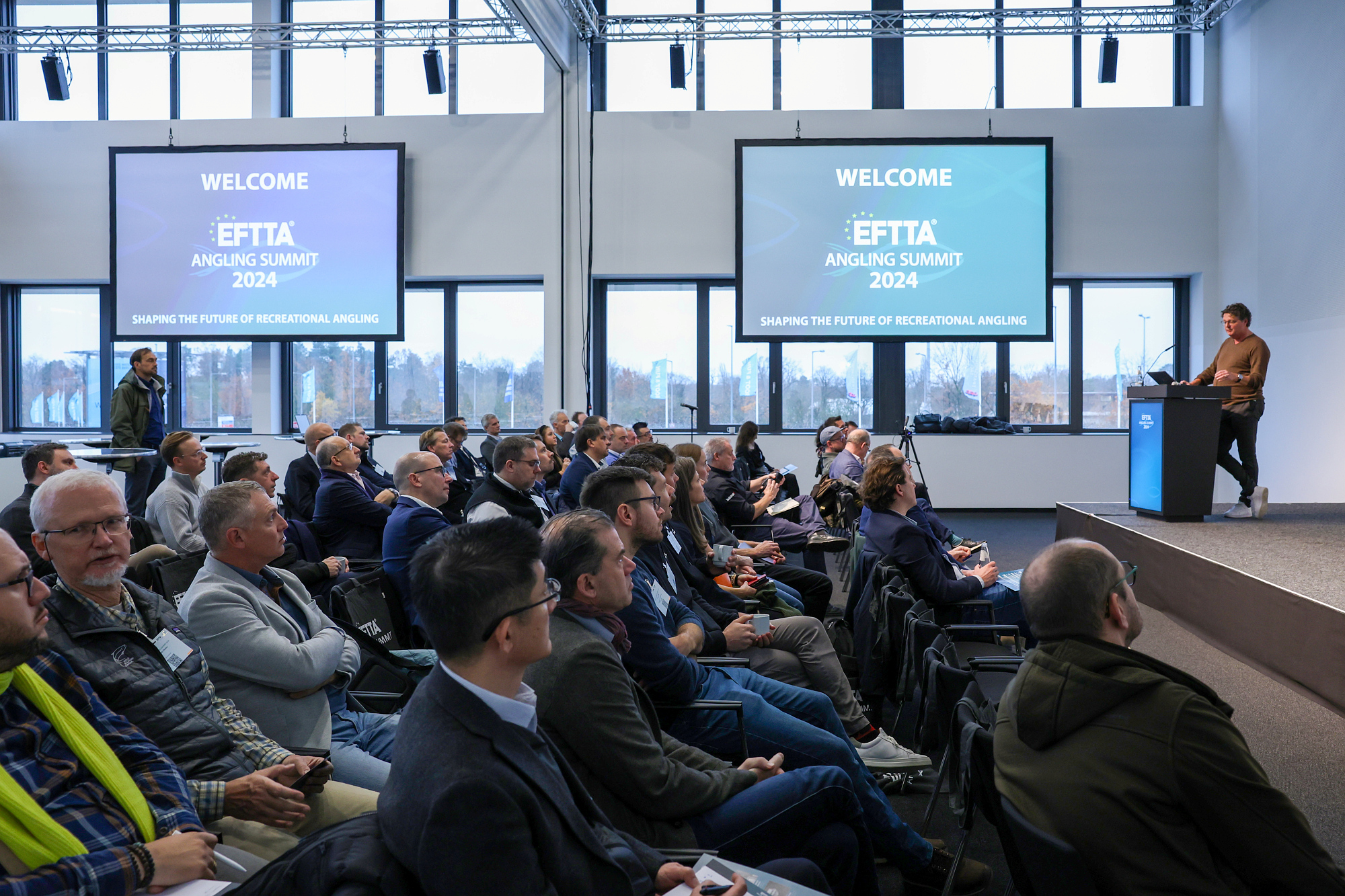 Der EFTTA Angling Summit brachte am 28. November die wichtigsten Akteure der internationalen Angelindustrie auf dem Berliner Messegelände zusammen. © Messe Berlin GmbH Der EFTTA Angling Summit brachte am 28. November die wichtigsten Akteure der internationalen Angelindustrie auf dem Berliner Messegelände zusammen. © Messe Berlin GmbH