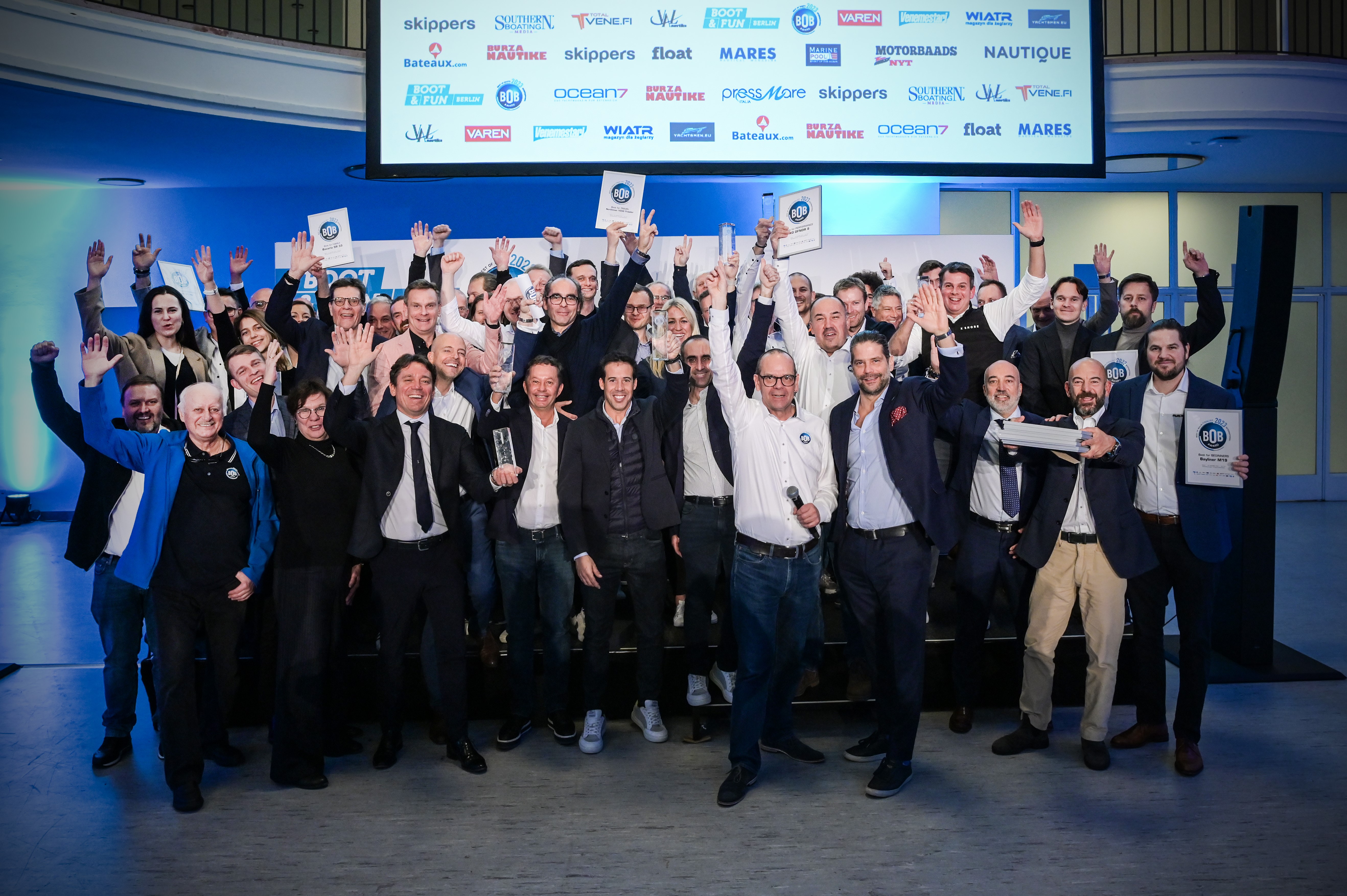 Finalists, winners and jurors at the Best of Boats Award 2023